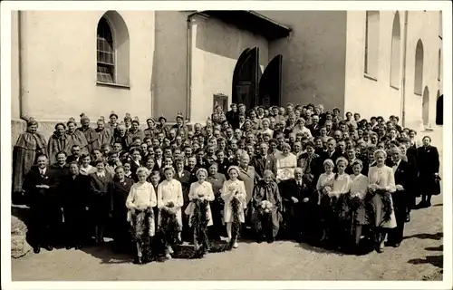 Foto Ak Bad Birnbach im Rottal Niederbayern, Festgesellschaft, Gruppenbild