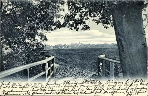 Ak Hoya an der Weser, Panorama