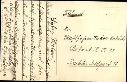 Ak Lasset hoch das Banner weh'n, KuK Geschütz, Junge in Uniform