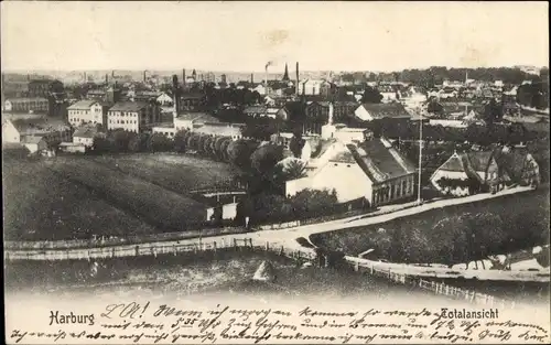 Ak Hamburg Harburg, Gesamtansicht