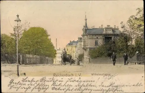 Ak Reichenbach im Vogtland, Wilhelmstraße
