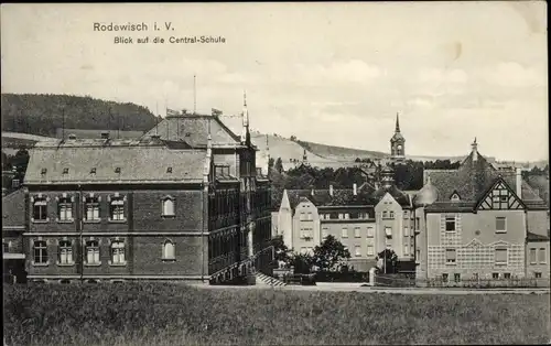 Ak Rodewisch im Vogtland Sachsen, Central-Schule