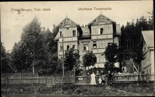 Ak Finsterbergen Friedrichroda im Thüringer Wald, Waldhaus Tannengrün