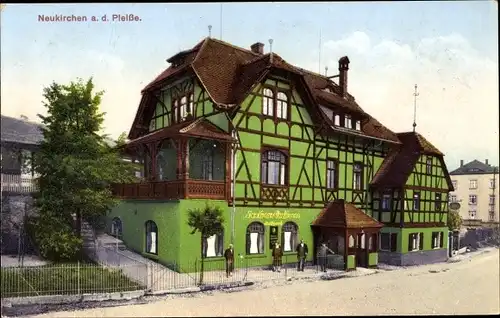 Ak Neukirchen Pleiße in Sachsen, Gasthaus Carthause, Bes. Joh. Max Gottschall