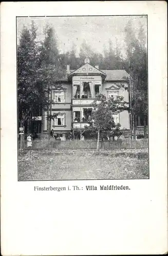 Ak Finsterbergen Friedrichroda im Thüringer Wald, Villa Waldfrieden