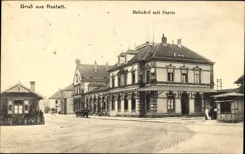 Ak Rastatt im Schwarzwald, Bahnhof