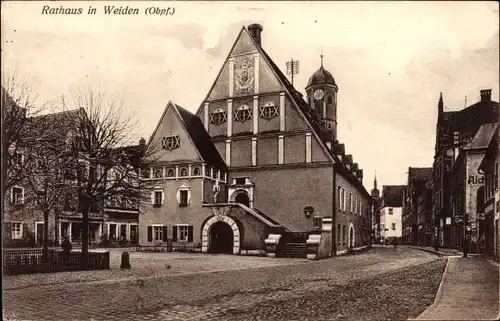 Ak Weiden in der Oberpfalz, Rathaus