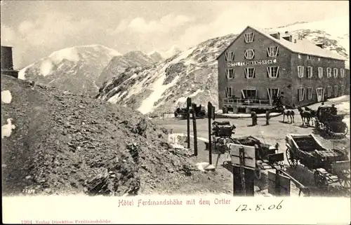 Ak Ortler Ortles Südtirol, Hotel Ferdinandshöhe