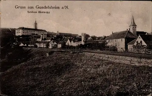 Ak Gundelsheim am Neckar Württemberg, Schloss Hornegg