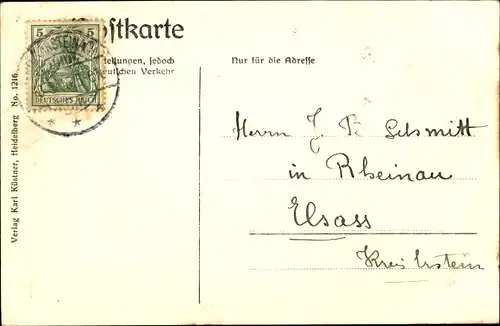 Ak Neckarsteinach in Hessen, Vorderburg