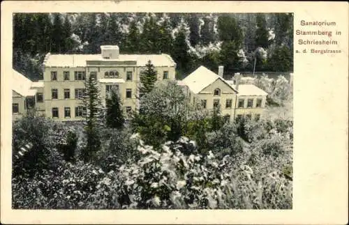 Ak Schriesheim an der Bergstraße, Sanatorium Stammberg