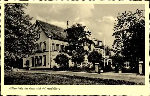 Ak Heidelberg, Blick auf die Stiftsmühle, Seitenansicht