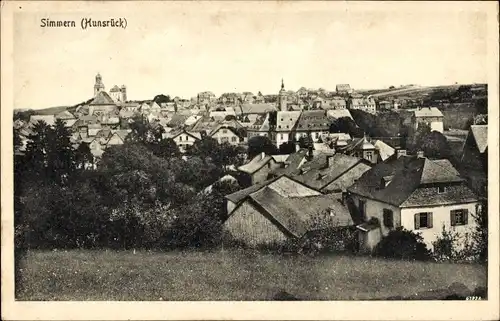 Ak Simmern im Hunsrück, Gesamtansicht