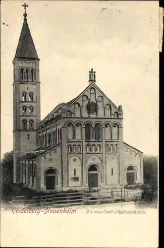 Ak Neuenheim Heidelberg am Neckar, Neue Raphaelskirche