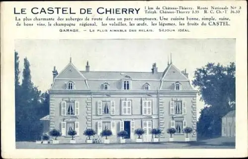 Ak Chateau Thierry Aisne, Castel de Chierry