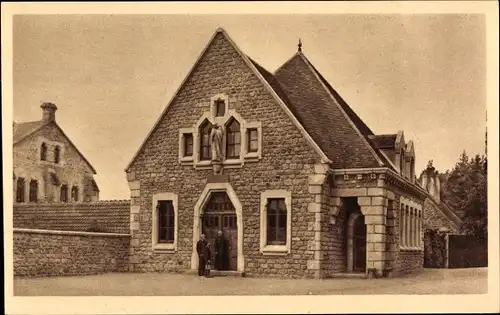 Ak Saint-Léger-Vauban Yonne, Abbaye Sainte-Marie de la Pierre qui Vire, Monastère, Porterie