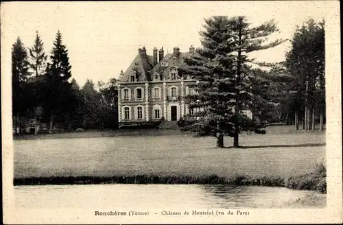 Ak Ronchères Yonne, Chateau de Montreal