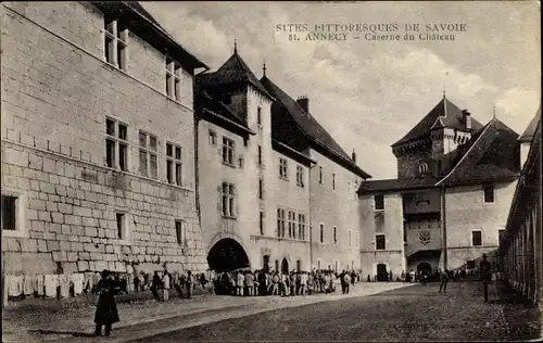 Ak Annecy Haute Savoie, Schlosskaserne