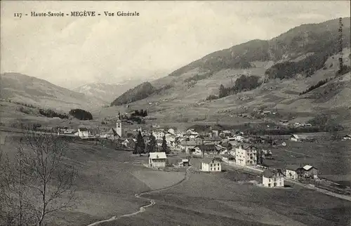 Ak Megève Haute Savoie, Gesamtansicht