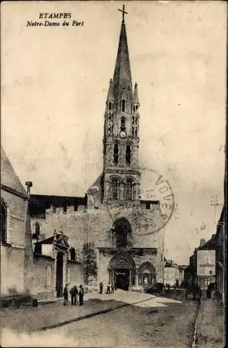Ak Étampes Essonne, Notre Dame du Fort