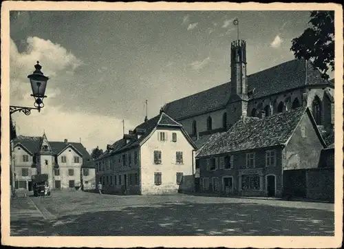 Ak Guebwiller Gebweiler Elsass Haut Rhin, Unterer Markt