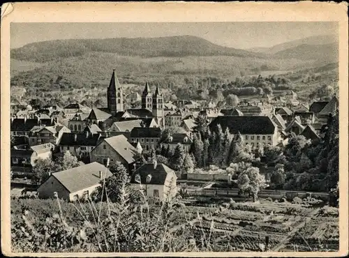 Ak Guebwiller Gebweiler Elsass Haut Rhin, Gesamtansicht, Weinberge