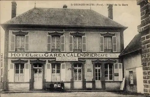 Ak Motel Saint-Georges Eure, Hotel de la Gare