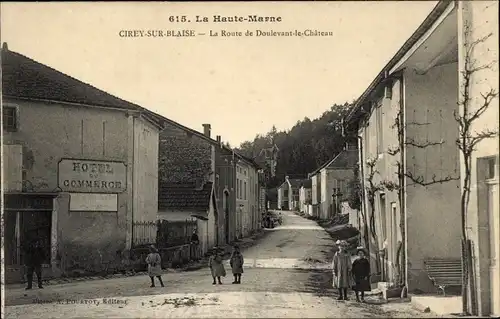 Ak Cirey-sur-Blaise Haute Marne, Die Route de Doulevant le Château