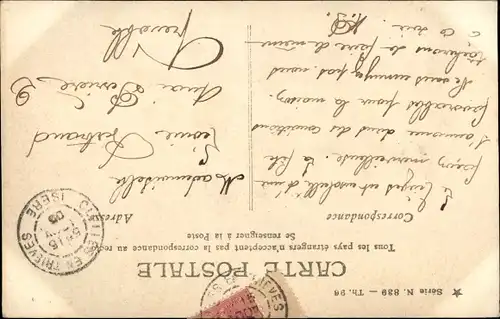 Ak Variete Künstlerin Campton, Standportrait