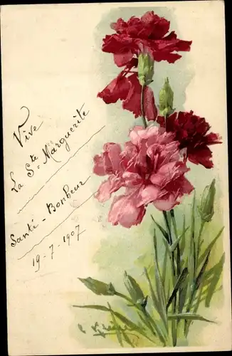 Künstler Litho Klein, Catharina, Rote Nelken