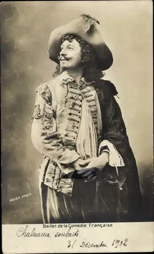 Ak Französische Komödie, Ballett, Schauspieler in Uniform