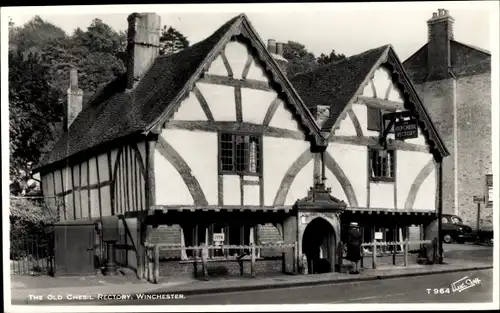 Ak Winchester Südostengland, altes Pfarrhaus von Chesil