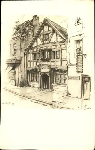 Künstler Ak Pieck, Anton, Winchester Südostengland, The Eclipse Inn