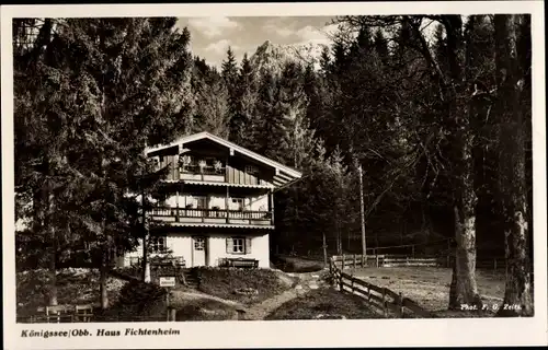 Ak Königsee Königssee Oberbayern, Haus Fichtenheim