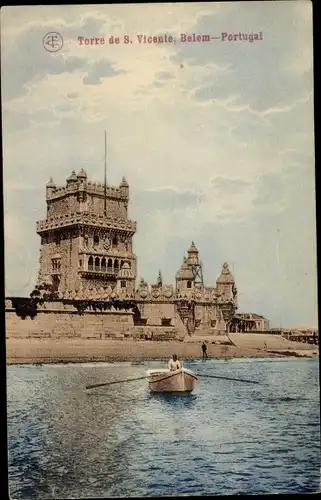 Ak Belém Lissabon Lissabon Portugal, Torre de S. Vicente