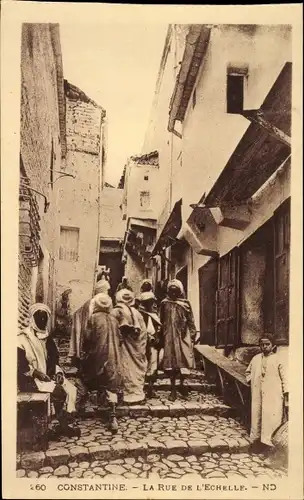 Ak Constantine, Algerien, La Rue de L’Echelle