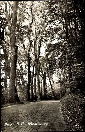 Ak Bergen Nordholland Niederlande, Schoortseweg
