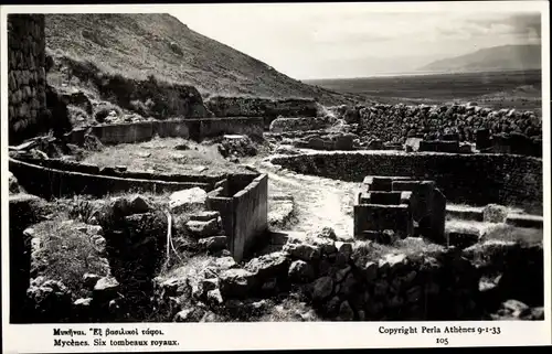 Ak Mykene Griechenland, Sechs Königsgräber