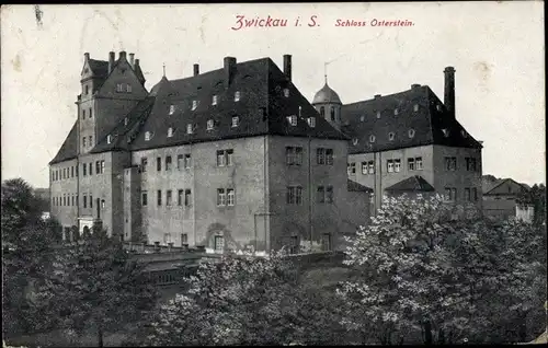 Ak Zwickau in Sachsen, Schloss Osterstein