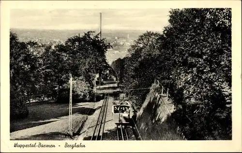 Ak Barmen Wuppertal, Bergbahn