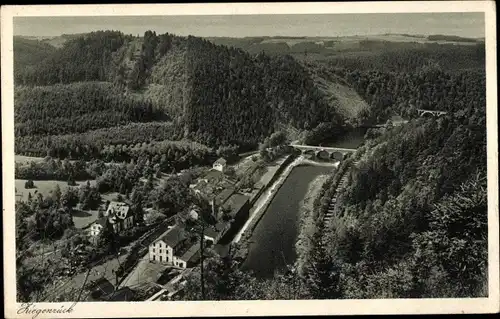 Ak Ziegenrück an der Saale Thüringen, oberes Saaletal, Blick von der Fährklippe