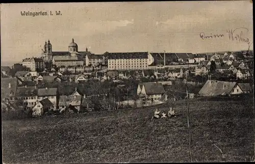 Ak Weingarten in Württemberg, Ortsansicht