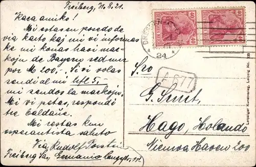 Ak Freiberg in Sachsen, Schwedendenkmal