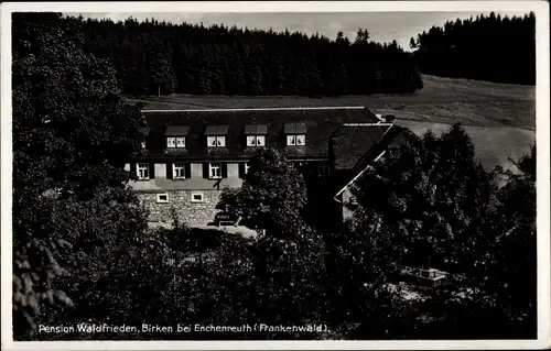 Ak Birken Schwarzenbach an der Saale Oberfranken, Pension Waldfrieden