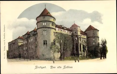 Ak Stuttgart in Württemberg, das alte Schloss