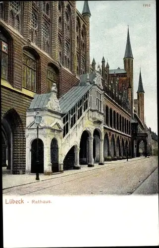 Ak Hansestadt Lübeck, Rathaus