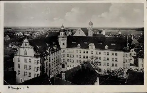 Ak Dillingen an der Donau, Ortsansicht, Kirchturm