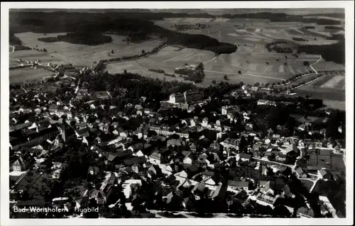 Ak Bad Wörishofen im Unterallgäu, Flugbild, Ortsansicht