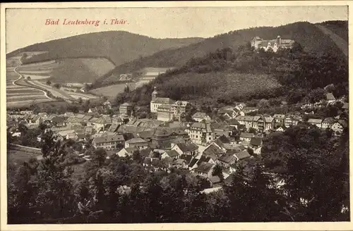 Ak Leutenberg in Thüringen, Kirche, Panorama