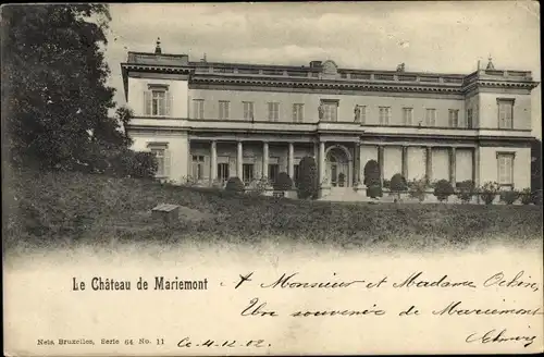 Ak Mariemont Morlanwelz Wallonien Hennegau Belgien, Chateau